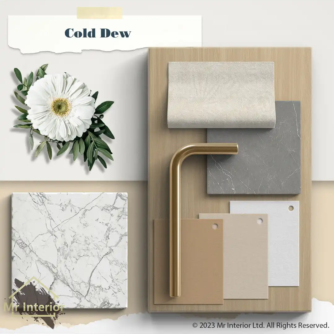奶油風設計材料板:大理石,淺色木,米色布藝棉質軟裝,金屬,白色皮革,軟墊Mr Interior室內設計、裝修、傢俬風格。